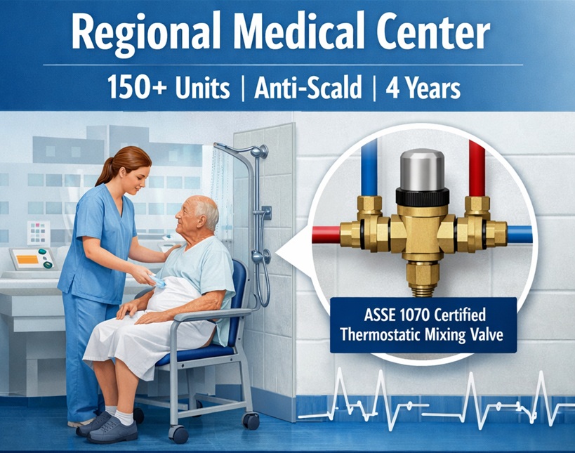 Hospital Anti-Scald Thermostatic System